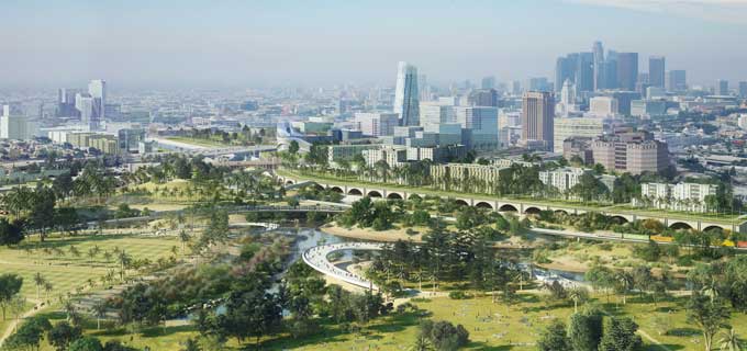 Aecom Presents Plan for Redeveloping L.A. River Downtown