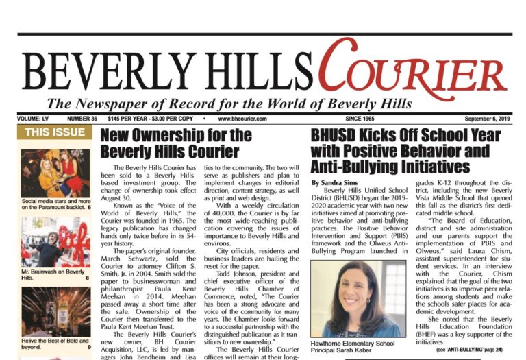 Investment Group Buys Beverly Hills Courier from Meehan Trust