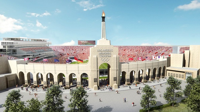 L.A. Coliseum Plaza Named for Orange County Donors