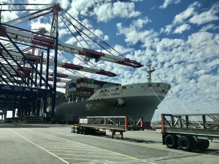 Workers Keep Ports Active