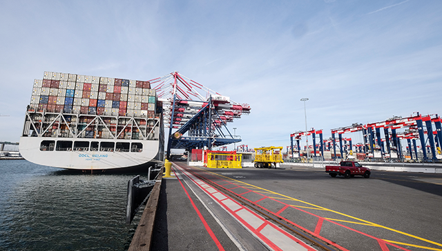 Imports Fall Again at Ports