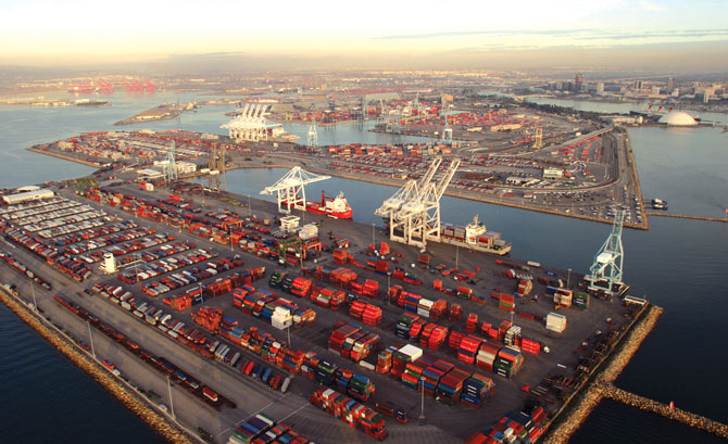 Long Beach Port Cargo Volume Up, LA Port Volume Down