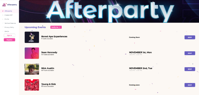 Afterparty Combines Crypto With Creators