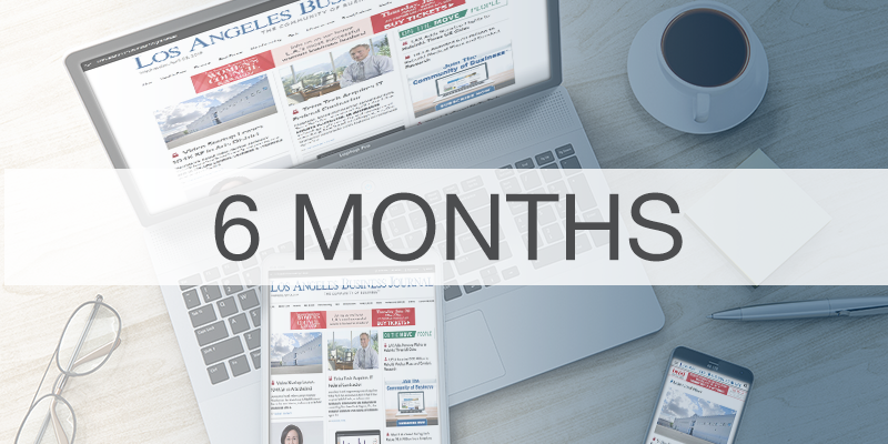 Los Angeles Business Journal 6 Months Print Subscription Banner