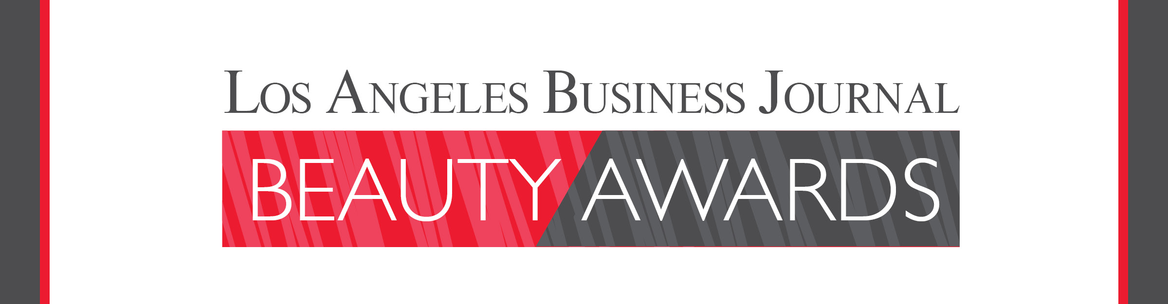 Los Angeles Business Journal Beauty Awards Event Banner