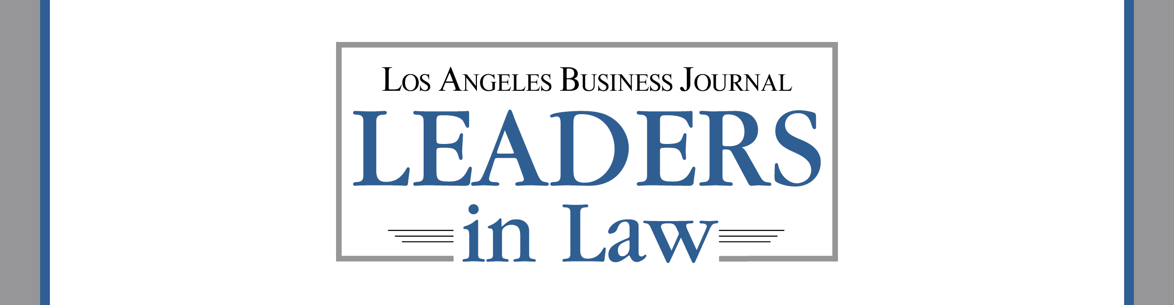 Los Angeles Business Journal Leaders in Law Event Banner