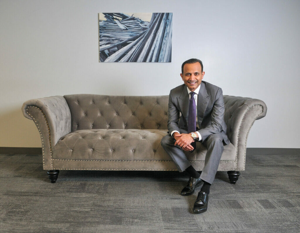 Near Intelligence CEO, Anil Mathews, at company HQ in Pasadena, CA.