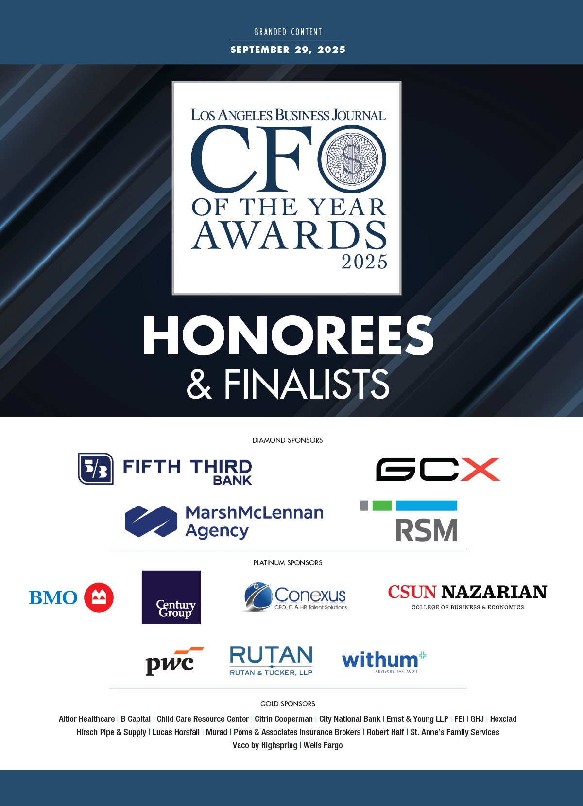 CFO of the Year Awards | Event Recap - Los Angeles Business Journal