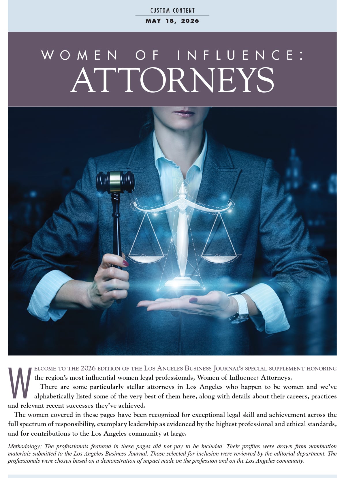 Women of Influence: Attorneys 2026 Archives